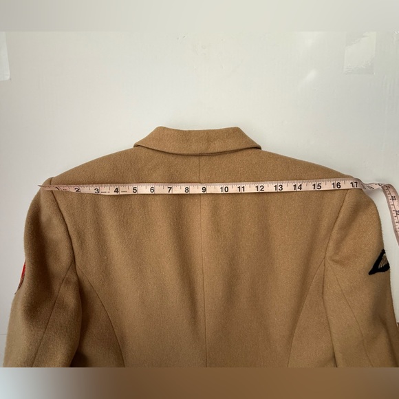 Vintage Lauren Ralph Lauren Angora-Wool Varsity Crest Blazer - Size 8 w/patches - Picture 11 of 16